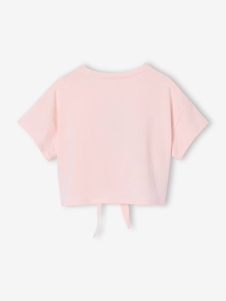 T-shirt manches courtes sport rose pâle - vertbaudet enfant 