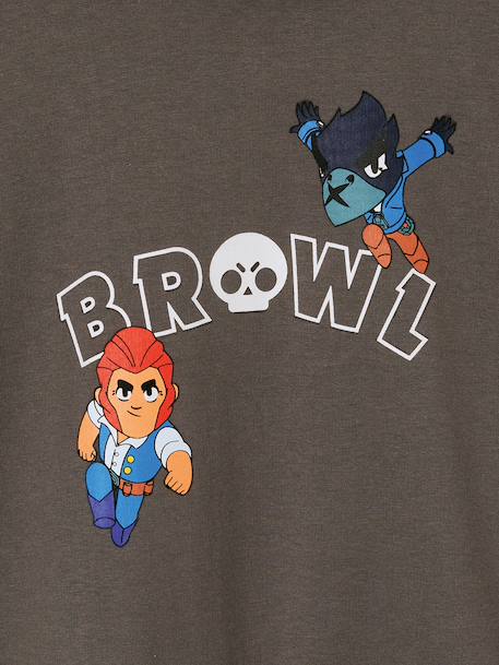 Sweat à capuche garçon Brawl Stars gris souris - vertbaudet enfant 