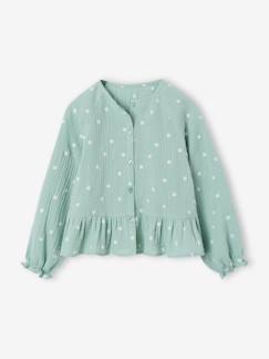 -Chemise fille en gaze de coton