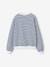 Sweat coupe large marine+marron+vanille - vertbaudet enfant 