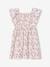 Robe fille manches papillon corail+écru - vertbaudet enfant 