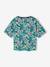 T-shirt manches courtes tropical à nœud marine+rose pâle - vertbaudet enfant 