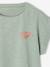 T-shirt fille sport écru+vert sauge - vertbaudet enfant 