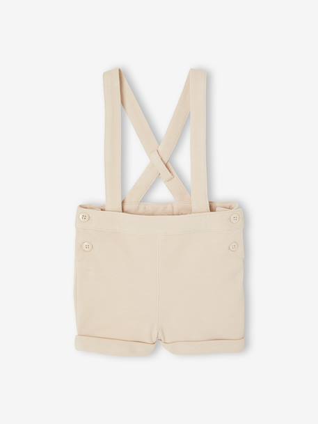 Ensemble bébé chemise et short cérémonie beige+vert sauge - vertbaudet enfant 