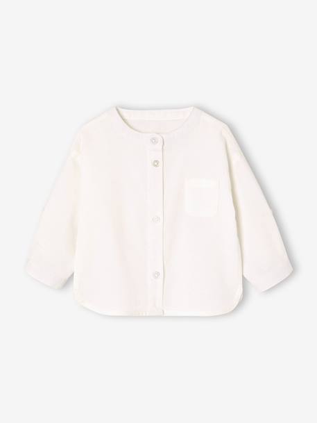 Ensemble bébé chemise et short cérémonie beige+vert sauge - vertbaudet enfant 
