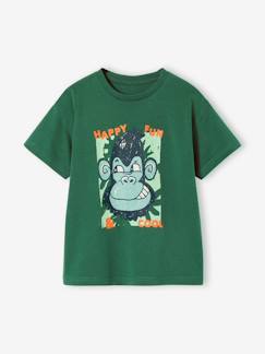 Jongens-T-shirt, poloshirt, souspull-T-shirt jongen korte mouwen dieren