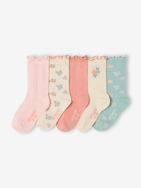 Fille-Lot 5 chaussettes fille 
