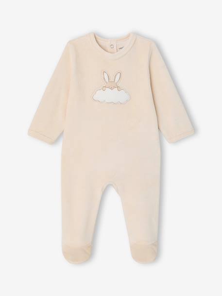 Bébé-Pyjama naissance en velours