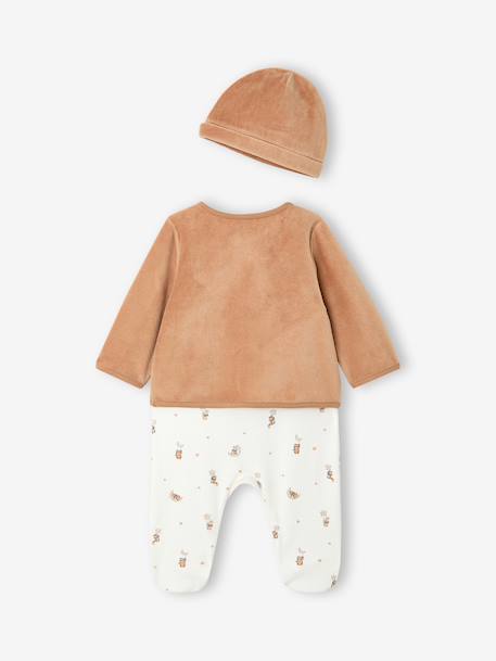 Personaliseerbaar babypakje cappuccino - vertbaudet enfant 