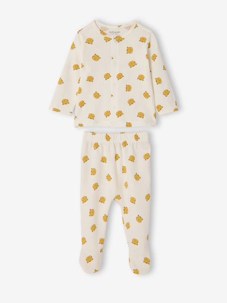 Lot 2 pyjamas garçon coton bio jaune - vertbaudet enfant 