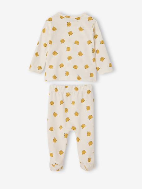 Set van 2 pyjama's voor jongens van biologisch katoen geel - vertbaudet enfant 