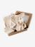 Coffret ensemble bébé fille tricot 3 pièces beige chiné - vertbaudet enfant 