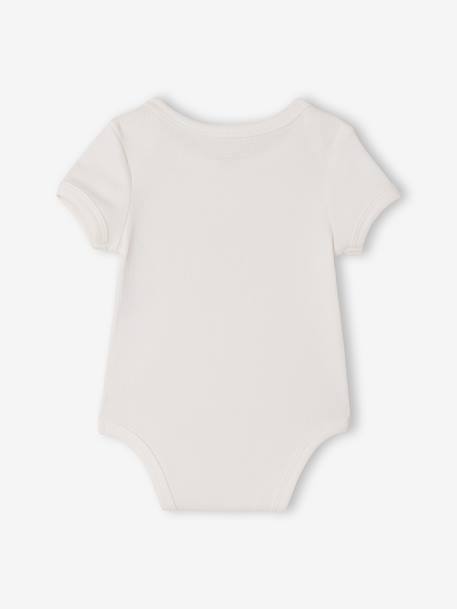 Lot 3 bodies bébé manches courtes chien anthracite - vertbaudet enfant 