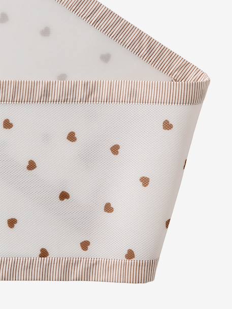 Tour de lit respirant COEURS camel - vertbaudet enfant 