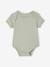 Set van 3 body's met korte mouwen in pointelle saliegroen - vertbaudet enfant 