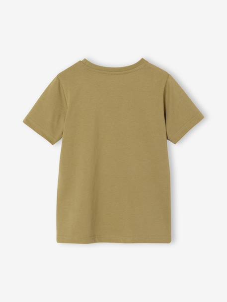 T-shirt garçon imprimé blanc chiné+bleu moyen+menthe+ocre+olive+terracotta+vert d'eau - vertbaudet enfant 