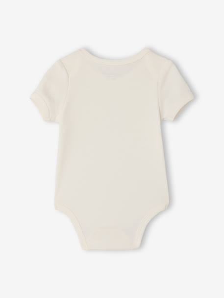 Lot 3 bodies évolutif garçon manches courtes gris chiné - vertbaudet enfant 