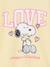 Sweat fille Snoopy jaune pastel - vertbaudet enfant 