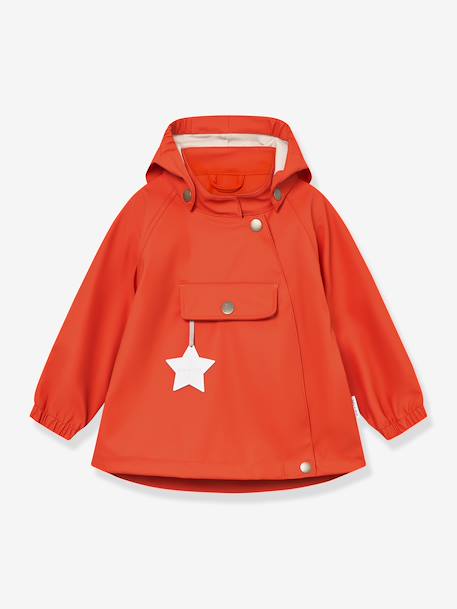 Regenset: waterdichte jas & broek salopet baby MATWAINIS MINI A TURE terracottategel - vertbaudet enfant 