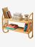 Rotan rek / schap met 2 niveaus Zon hout - vertbaudet enfant 