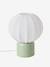 Lampe à poser forme boule pied métal rose+vert sauge - vertbaudet enfant 