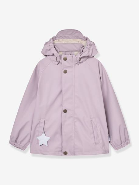 Regenset met jas en broek kind MATREINAR MINI A TURE terracottategel+zachtpaars - vertbaudet enfant 