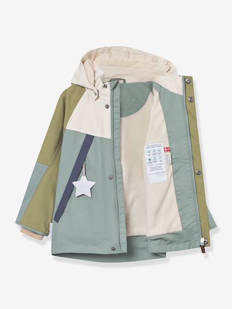 Veste matelassée à capuche garçon MATVALON MINI A TURE vert sauge - vertbaudet enfant 
