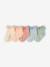 Set van 5 paar halfhoge sokken meisjes (baby) ecru+klei+rouge - vertbaudet enfant 