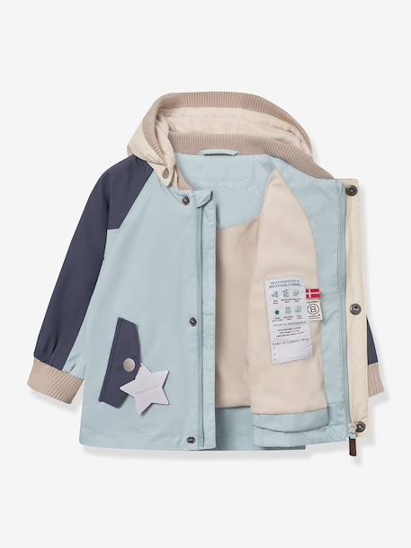 Veste doublée à capuche bébé MATWALLY MINI A TURE bleu clair - vertbaudet enfant 