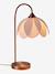 Lampe à poser abat-jour fleur pied métal beige - vertbaudet enfant 