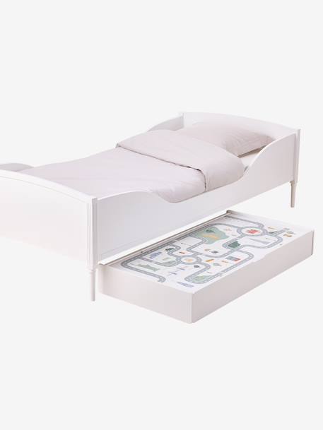Tiroir de lit enfant circuit de voiture blanc - vertbaudet enfant 