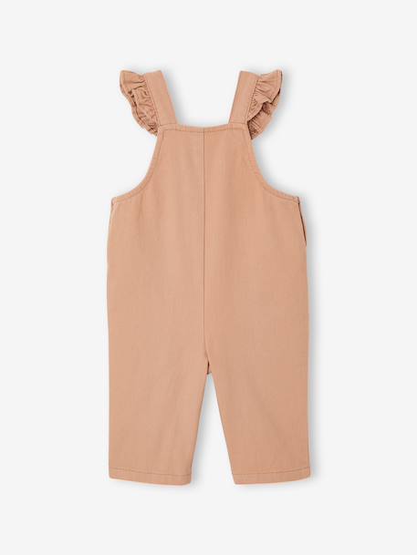 Salopette bébé fille en twill noix de pécan - vertbaudet enfant 