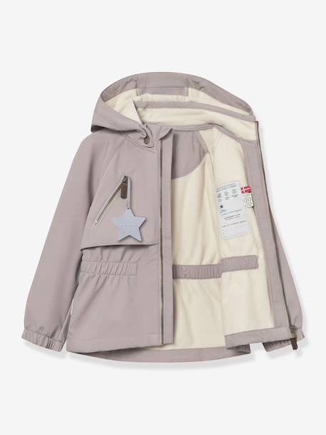 Veste softshell à capuche fille coupe-vent et déperlante MATALGEA MINI A TURE mauve - vertbaudet enfant 