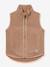 Gilet en polaire Teddy enfants MATBATTAL MINI A TURE cannelle+écru - vertbaudet enfant 