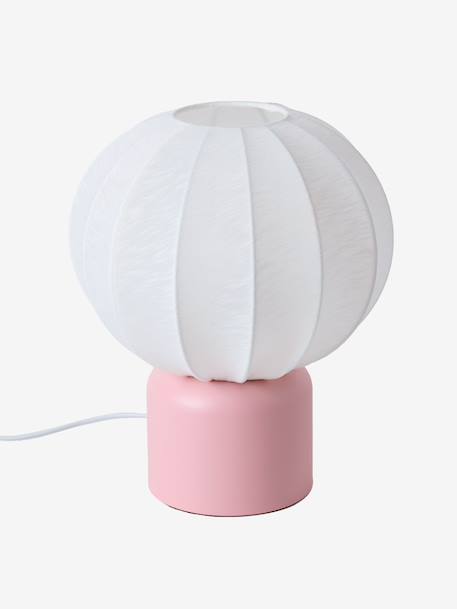 Lampe à poser forme boule pied métal rose+vert sauge - vertbaudet enfant 