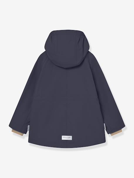 Meisjesparka voor het tussenseizoen MATALLURE MINI A TURE marineblauw+terracottategel - vertbaudet enfant 