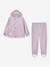 Regenset met jas en broek kind MATREINAR MINI A TURE terracottategel+zachtpaars - vertbaudet enfant 