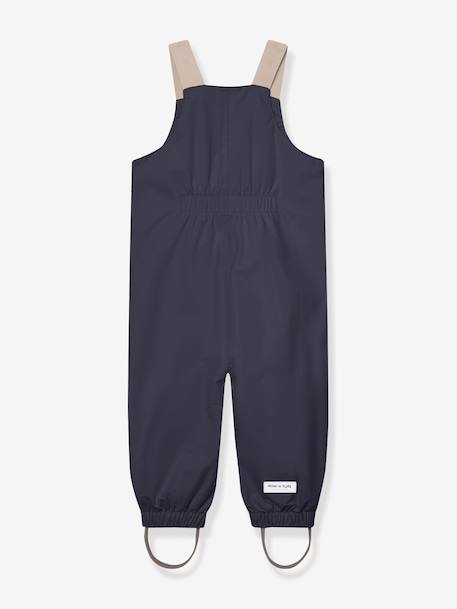 Salopette imperméable bébé MATWALENTAYA MINI A TURE bleu foncé+tomette+vert sauge - vertbaudet enfant 