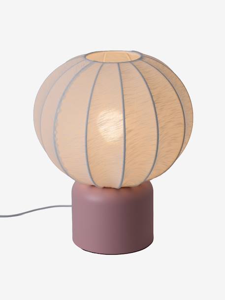 Lampe à poser forme boule pied métal rose+vert sauge - vertbaudet enfant 