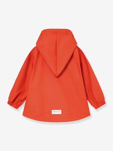 Regenset: waterdichte jas & broek salopet baby MATWAINIS MINI A TURE terracottategel - vertbaudet enfant 