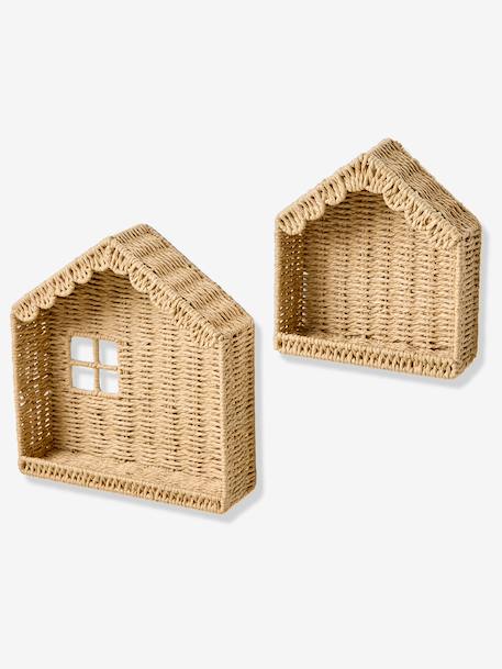 Set van 2 rekken huis beige - vertbaudet enfant 
