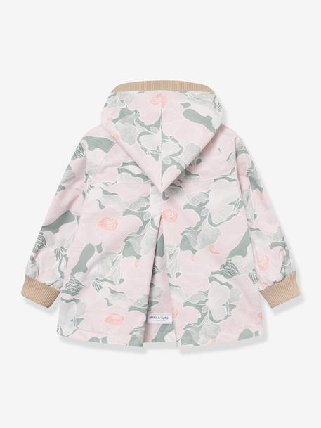 Veste matelassée à capuche bébé MATWIAMI MINI A TURE rose poudré - vertbaudet enfant 