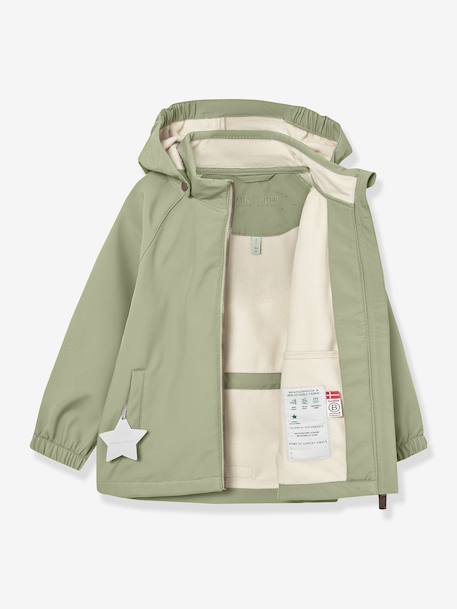 Veste softshell à capuche bébé coupe-vent et déperlante MATADEN MINI A TURE menthe+vert - vertbaudet enfant 