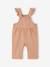 Salopette bébé fille en twill noix de pécan - vertbaudet enfant 