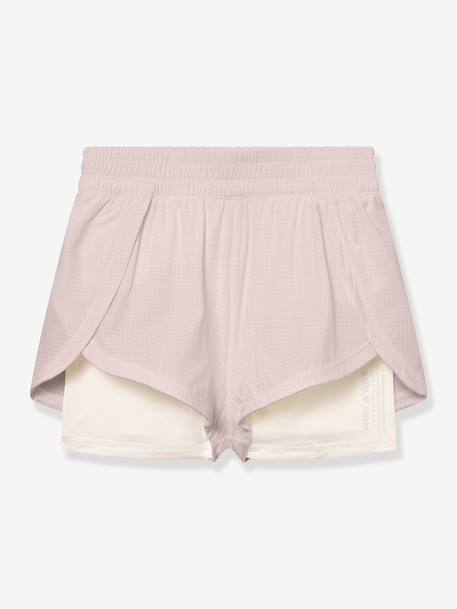 Praktische 2-in-1 short MATEIDIE MINI A TURE lichtgeel+lichtroze+rozen - vertbaudet enfant 