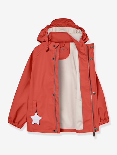 Regenset met jas en broek kind MATREINAR MINI A TURE terracottategel+zachtpaars - vertbaudet enfant 