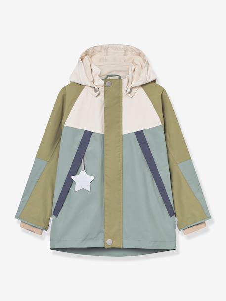 Veste matelassée à capuche garçon MATVALON MINI A TURE vert sauge - vertbaudet enfant 