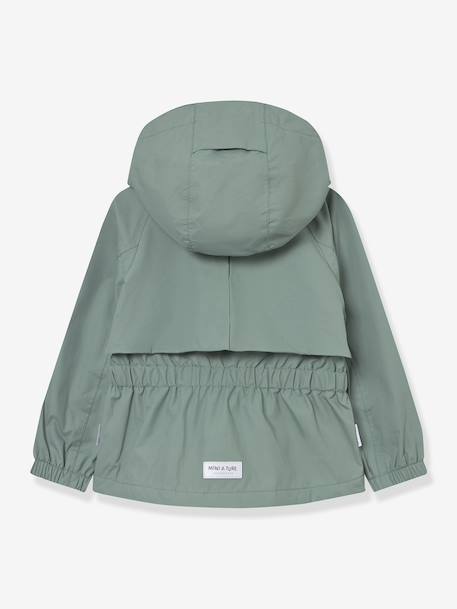 Veste mi-saison imperméable fille avec doublure polaire MATALGEA bois de rose+rose poudré+vert sauge - vertbaudet enfant 