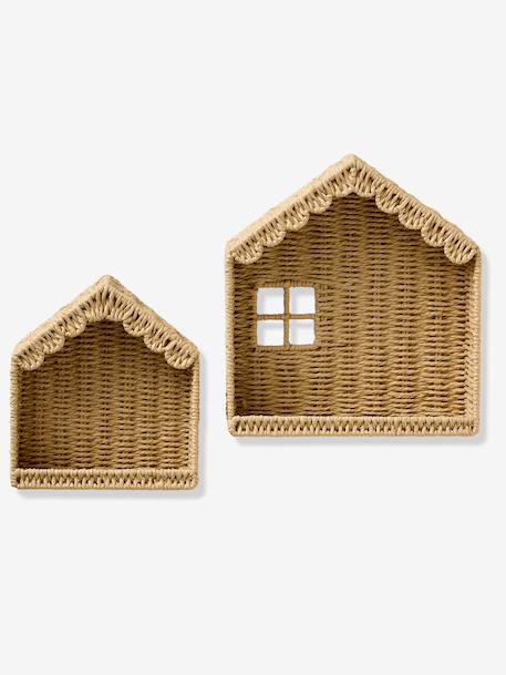 Set van 2 rekken huis beige - vertbaudet enfant 