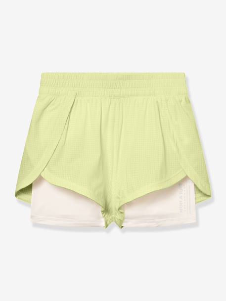 Shorts fonctionnels 2-en-1 MATEIDIE jaune pâle+rose+rose pâle - vertbaudet enfant 
